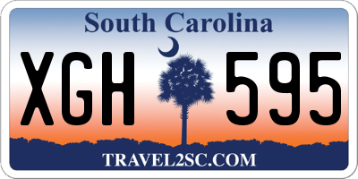 SC license plate XGH595