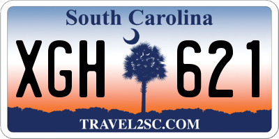 SC license plate XGH621