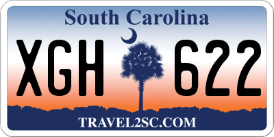 SC license plate XGH622