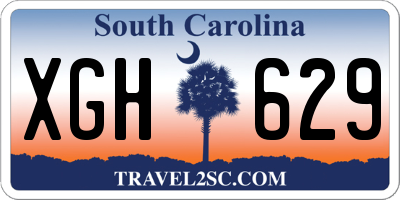SC license plate XGH629