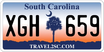 SC license plate XGH659