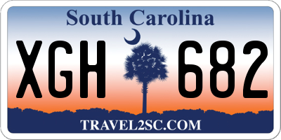 SC license plate XGH682