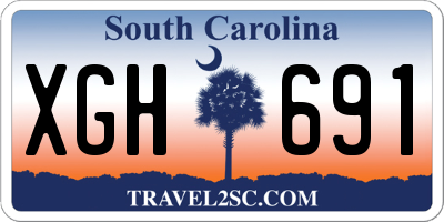 SC license plate XGH691
