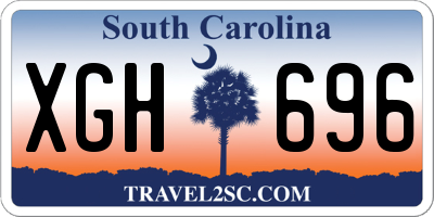 SC license plate XGH696