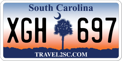 SC license plate XGH697