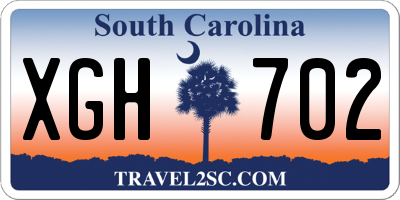 SC license plate XGH702