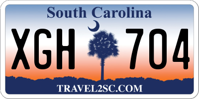 SC license plate XGH704