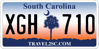SC license plate XGH710