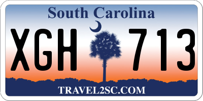 SC license plate XGH713