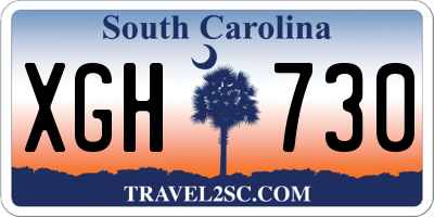 SC license plate XGH730