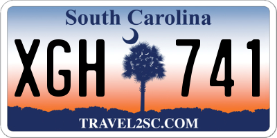 SC license plate XGH741