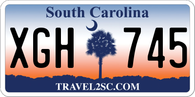 SC license plate XGH745