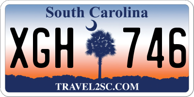 SC license plate XGH746