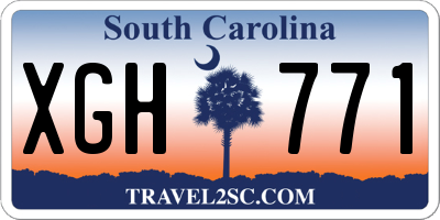 SC license plate XGH771