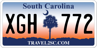 SC license plate XGH772