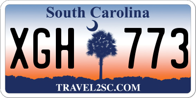 SC license plate XGH773