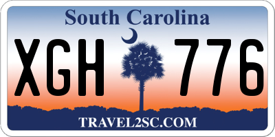 SC license plate XGH776