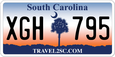SC license plate XGH795