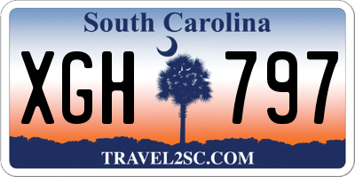 SC license plate XGH797