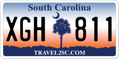 SC license plate XGH811