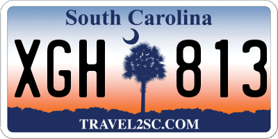 SC license plate XGH813