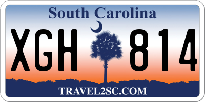 SC license plate XGH814