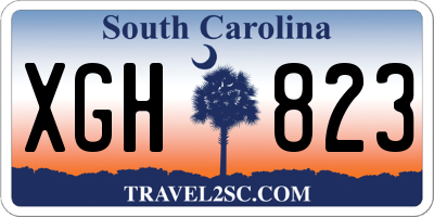 SC license plate XGH823