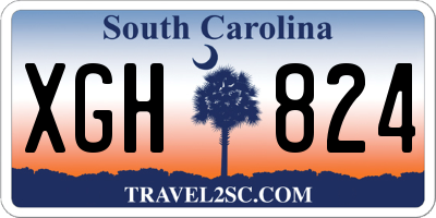 SC license plate XGH824