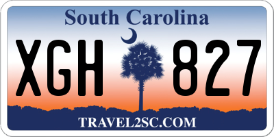 SC license plate XGH827