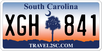 SC license plate XGH841