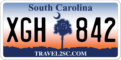 SC license plate XGH842
