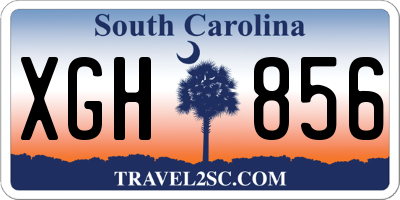 SC license plate XGH856