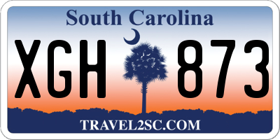 SC license plate XGH873