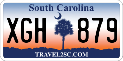 SC license plate XGH879