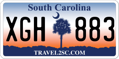 SC license plate XGH883