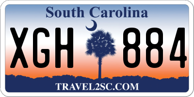 SC license plate XGH884