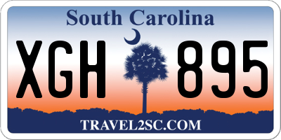 SC license plate XGH895