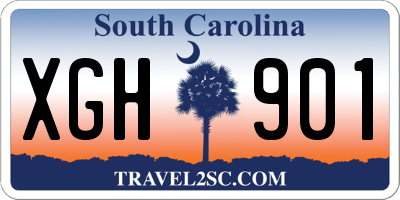 SC license plate XGH901