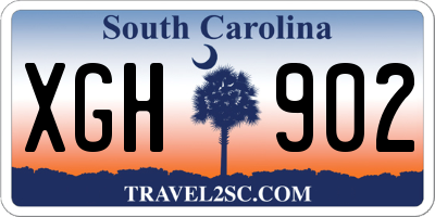 SC license plate XGH902
