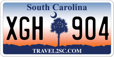 SC license plate XGH904
