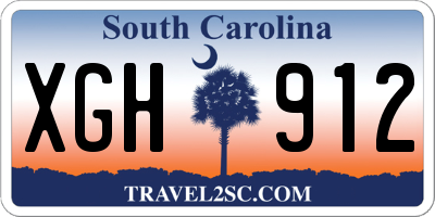 SC license plate XGH912
