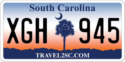 SC license plate XGH945