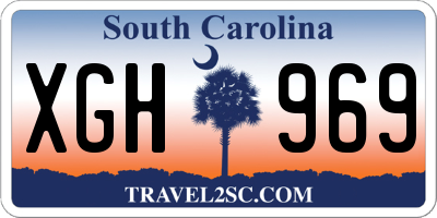 SC license plate XGH969
