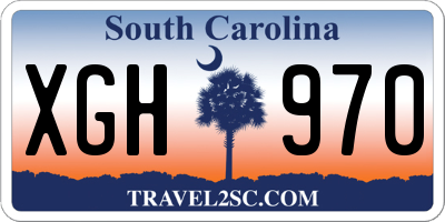 SC license plate XGH970