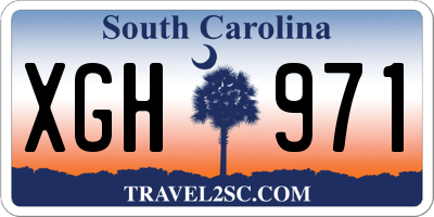 SC license plate XGH971