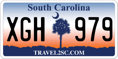 SC license plate XGH979