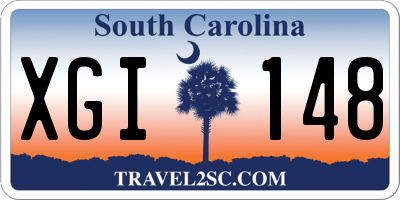 SC license plate XGI148