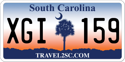 SC license plate XGI159