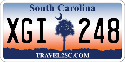 SC license plate XGI248