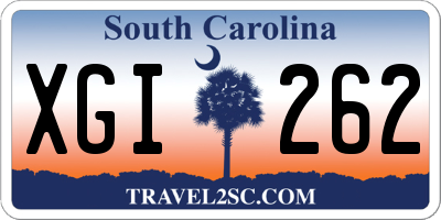 SC license plate XGI262